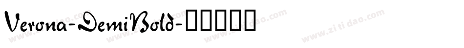 Verona-DemiBold字体转换