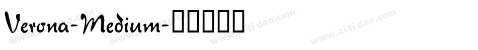 Verona-Medium字体转换