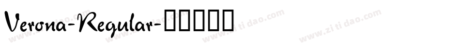 Verona-Regular字体转换