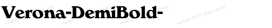 Verona-DemiBold字体转换