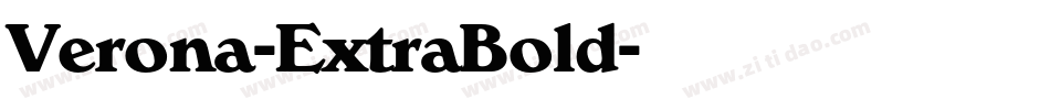 Verona-ExtraBold字体转换