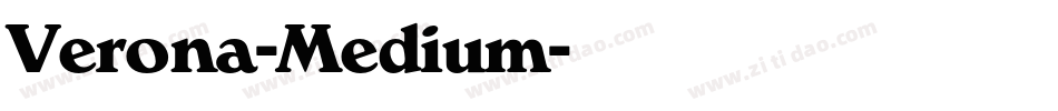 Verona-Medium字体转换