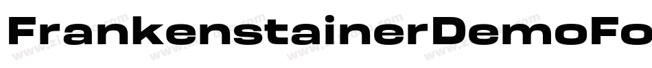 FrankenstainerDemoFontBold-2OOWd字体转换
