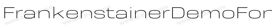 FrankenstainerDemoFontBold-2OOWd字体转换