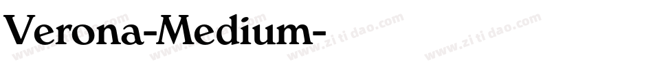 Verona-Medium字体转换
