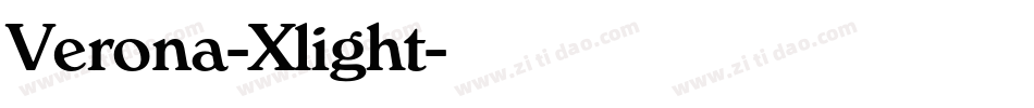 Verona-Xlight字体转换