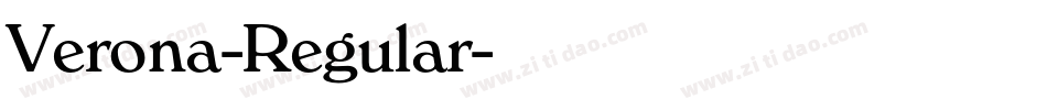 Verona-Regular字体转换