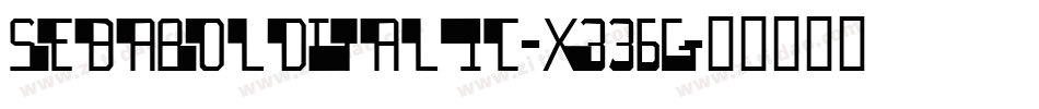 SebaBoldItalic-X336G字体转换