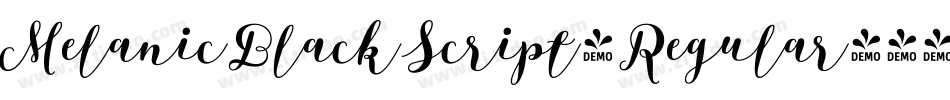 MelanicBlackScript-Regular字体转换