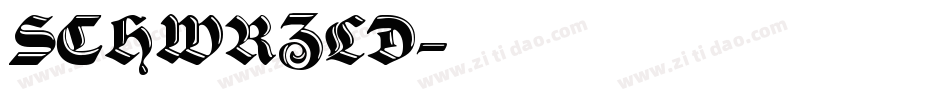 SCHWRZLD字体转换