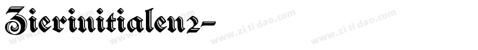 Zierinitialen2字体转换