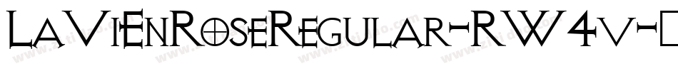 LaViEnRoseRegular-RW4v字体转换