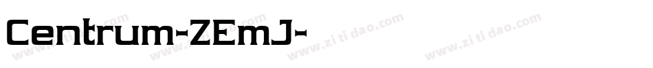 Centrum-ZEmJ字体转换