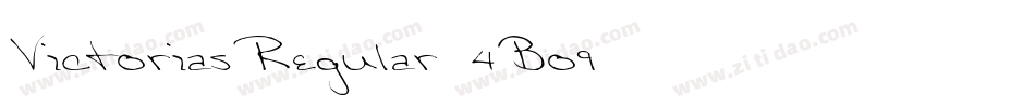 VictoriasRegular-4Bo9字体转换