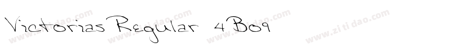 VictoriasRegular-4Bo9字体转换