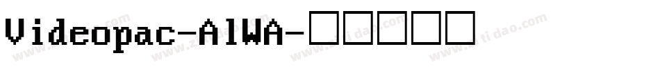 Videopac-AlWA字体转换