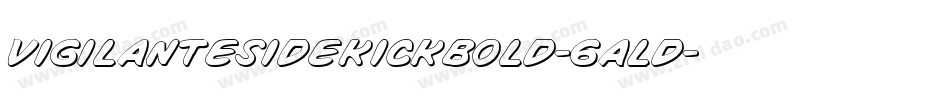 VigilanteSidekickBold-6alD字体转换