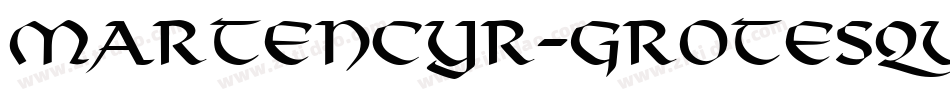 MartenCyr-Grotesque字体转换