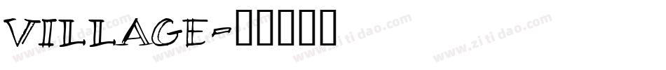 VILLAGE字体转换