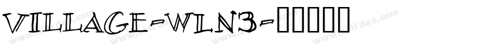 Village-wLn3字体转换