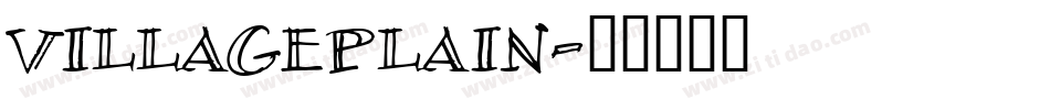 VillagePlain字体转换
