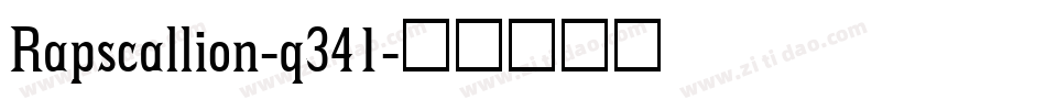 Rapscallion-q341字体转换