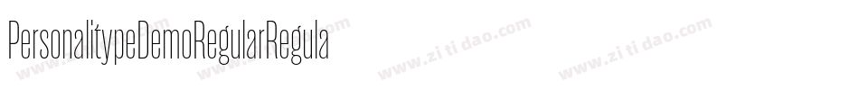 PersonalitypeDemoRegularRegular-ExRr字体转换