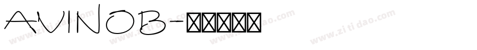 AVINOB字体转换