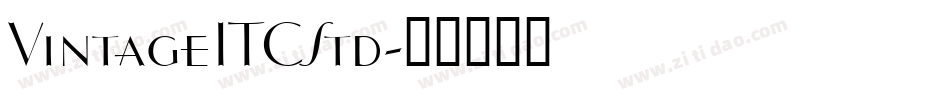 VintageITCStd字体转换