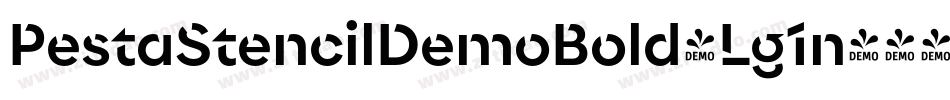 PestaStencilDemoBold-Lg1n字体转换