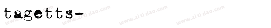 tagetts字体转换