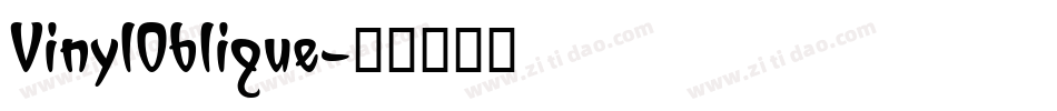 VinylOblique字体转换