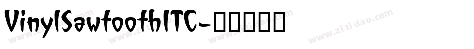 VinylSawtoothITC字体转换