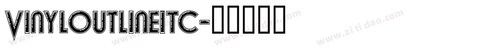 VinylOutlineITC字体转换