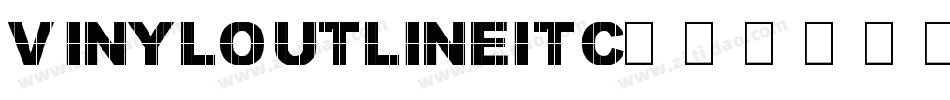 VinylOutlineITC字体转换