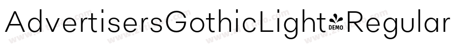 AdvertisersGothicLight-Regular字体转换