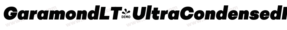 GaramondLT-UltraCondensedIt字体转换