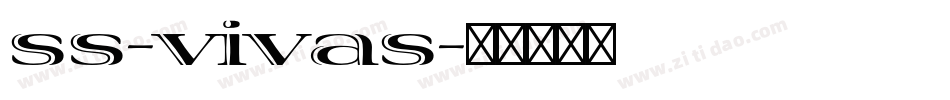 ss-vivas字体转换