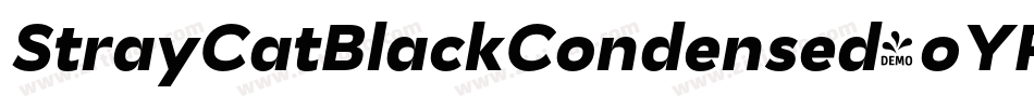 StrayCatBlackCondensed-oYPB字体转换