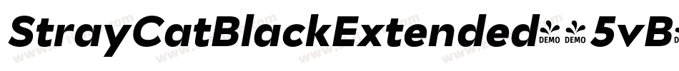 StrayCatBlackExtended-45vB字体转换