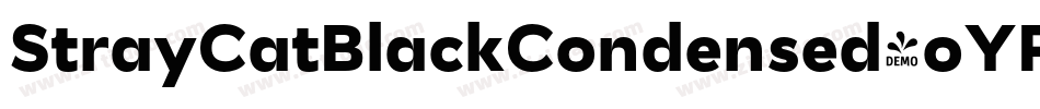 StrayCatBlackCondensed-oYPB字体转换
