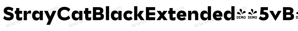 StrayCatBlackExtended-45vB字体转换