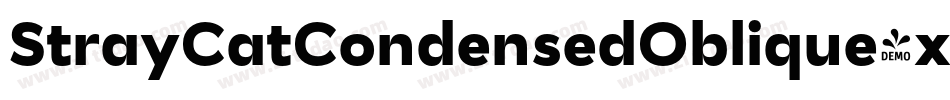 StrayCatCondensedOblique-xdqj字体转换