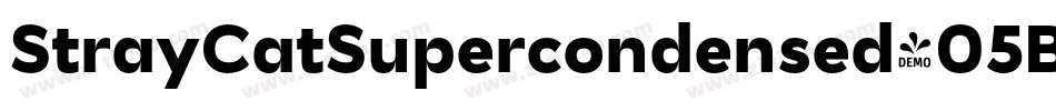 StrayCatSupercondensed-05Bv字体转换