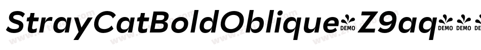 StrayCatBoldOblique-Z9aq字体转换