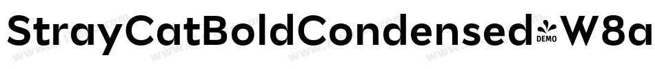 StrayCatBoldCondensed-W8aV字体转换