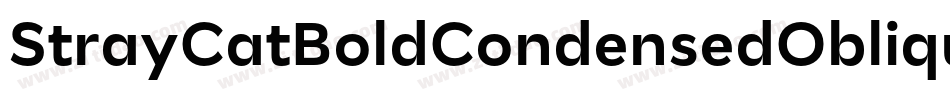 StrayCatBoldCondensedOblique-ad1a字体转换