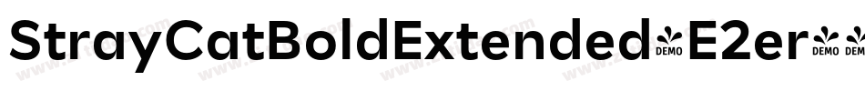 StrayCatBoldExtended-E2er字体转换