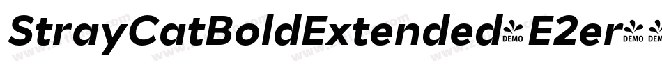 StrayCatBoldExtended-E2er字体转换