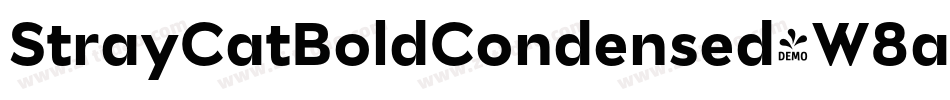 StrayCatBoldCondensed-W8aV字体转换